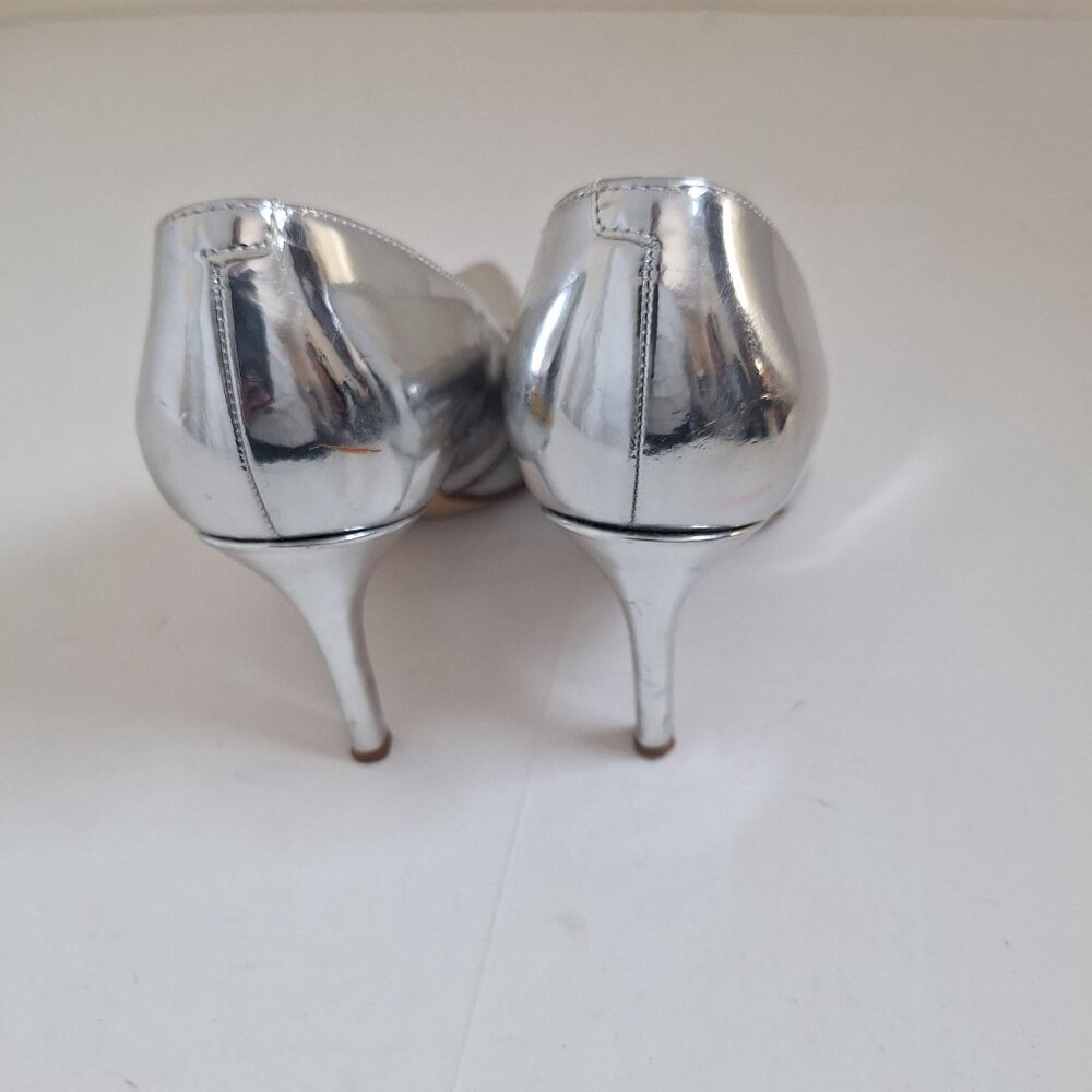 Marc Fisher Metallic Y3K Dystopian High Heels 6.5 - Picture 2 of 10